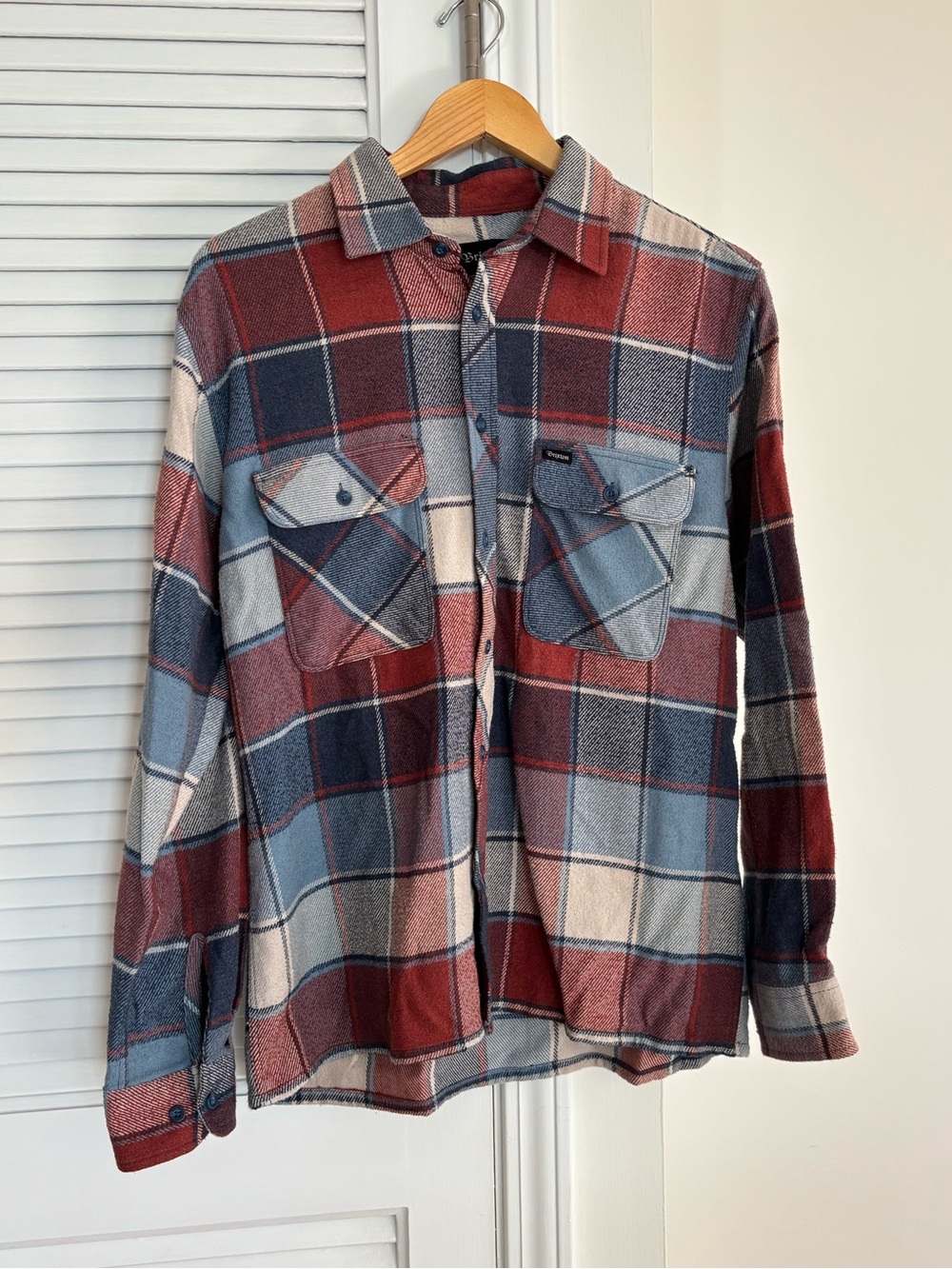 Brixton Red & Blue Plaid Button-Down Shirt